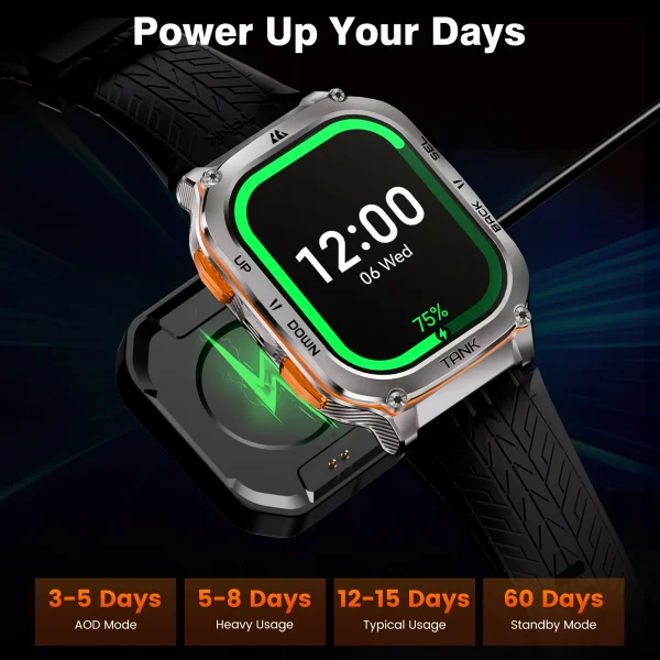 Original KOSPET TANK M3 Ultra GPS Smartwatches Men Waterproof Electronic Smart Watch AOD 480mAh Digital AMOLED Bluetooth Watches