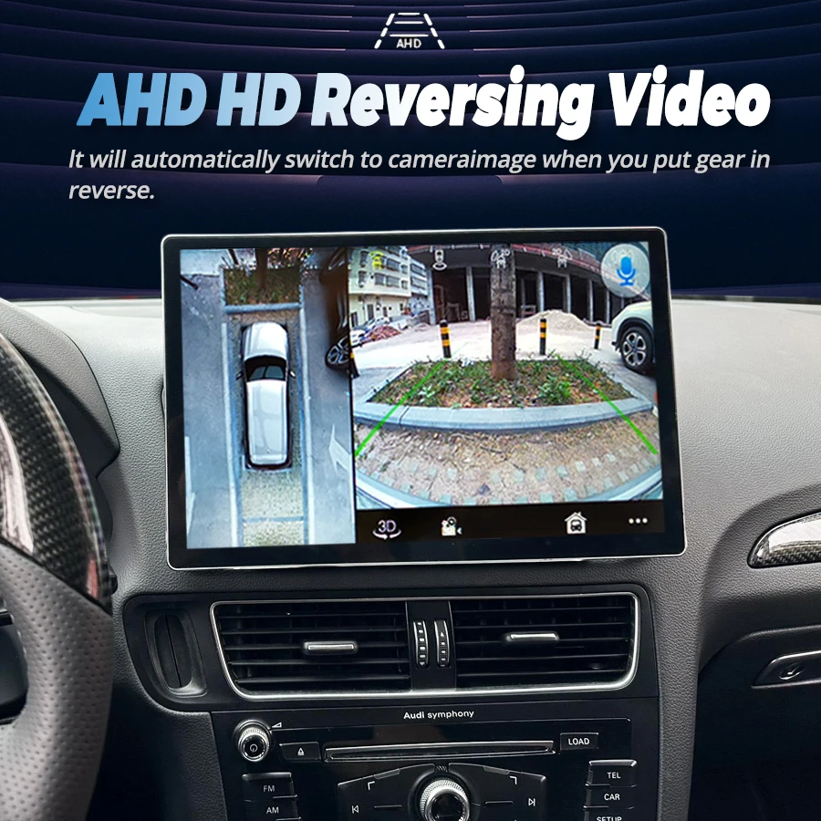 256GB Android 13 Screen Car Stereo For Audi Q5 2009-2016 WIFI 4G SIM Split Screen BT GPS Navi Multimedia Wireless Carplay 13.3" - Image 3