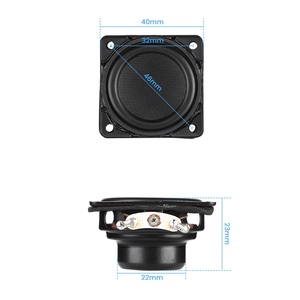 AIYIMA 2 Pcs 1.5 Inch 40mm Full Range Speaker 8 Ohm 5W Glass Fiber Small Audio Loudspeaker Home Theater Power Amplifier Speakers - Image 5