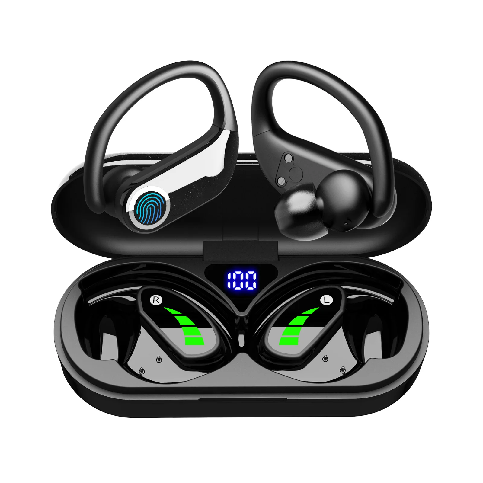 for ZTE Nubia Z70 Ultra Z60S Pro Z50S Wireless Bluetooth headset hanging ear digital display hanging sports headphones open men - Image 3