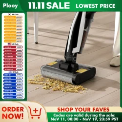 Wireless Vacuum Water Mop Cleaner Intelligent Home Appliance Automatic Cleaning All-in-one Electric Mop with Suction Mop Wash