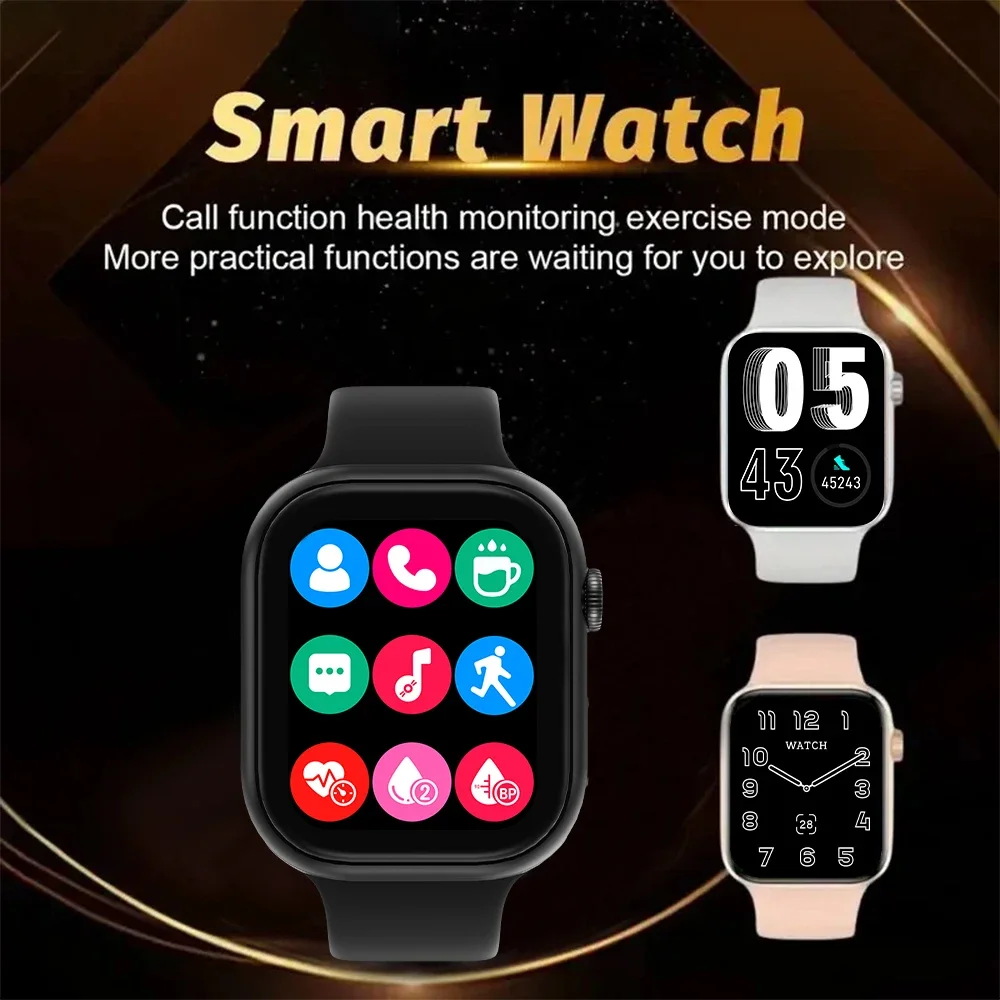 2025 New Smartwatch For Men Android IOS Phone 1.73" Screen Bluetooth Call Blood Oxygen Pressure Monitoring Smart Watch Women - Image 2