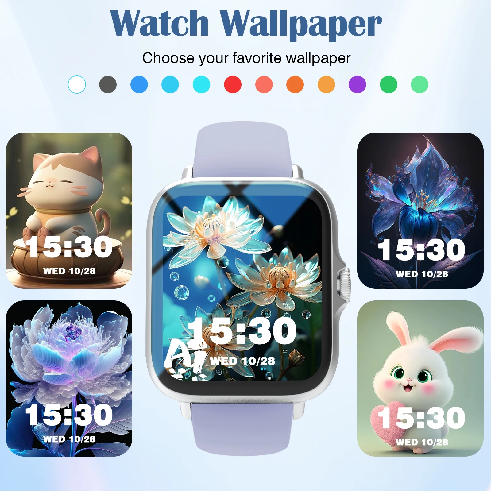 Smartwatch has call function, message notification, ultra-thin design, compatible with Android and iPhone, neutral gift, multipl - Image 4