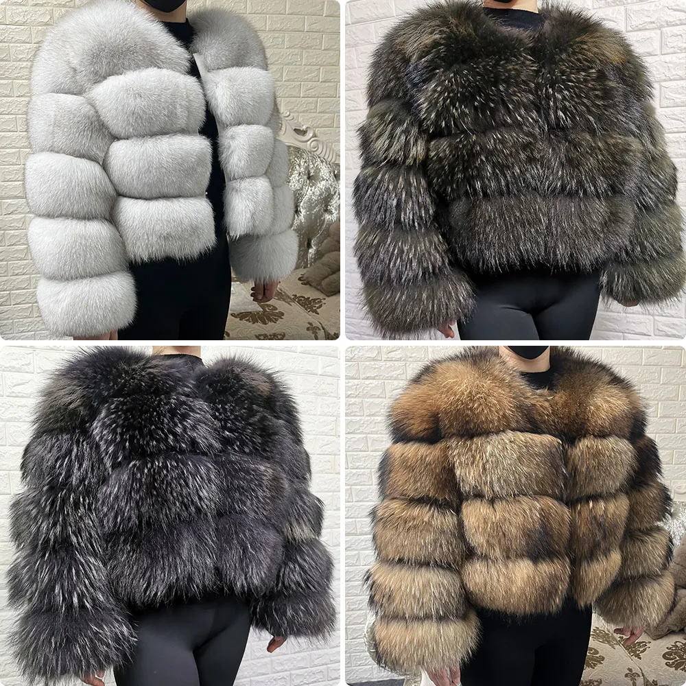 2025 trend natural fur real fur coat women's jacke Leather Woman clothing new outerwears Female Vest