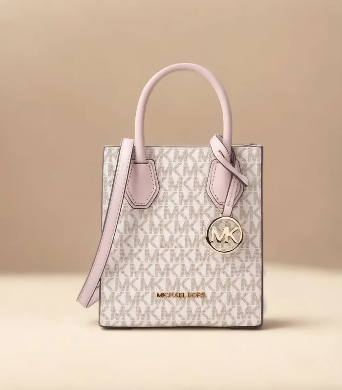 Michael Kors Mercer Ultra Small Pvc Presbyterian With Leather Women'S Hand-Held Crossbody Shopping Bag