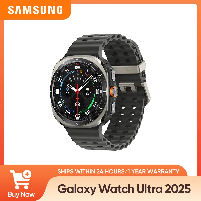 Samsung Galaxy Watch Ultra (2025) 47mm LTE Smartwatch, Titanium Casing, Advanced Sleep Coaching, Running Coach, Energy Score