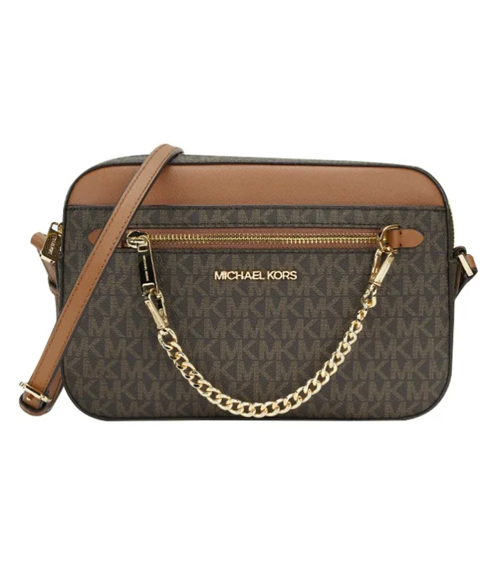 Michael Kors Ole JET SET ITEM Large PVC single shoulder Crossbody camera bag for women